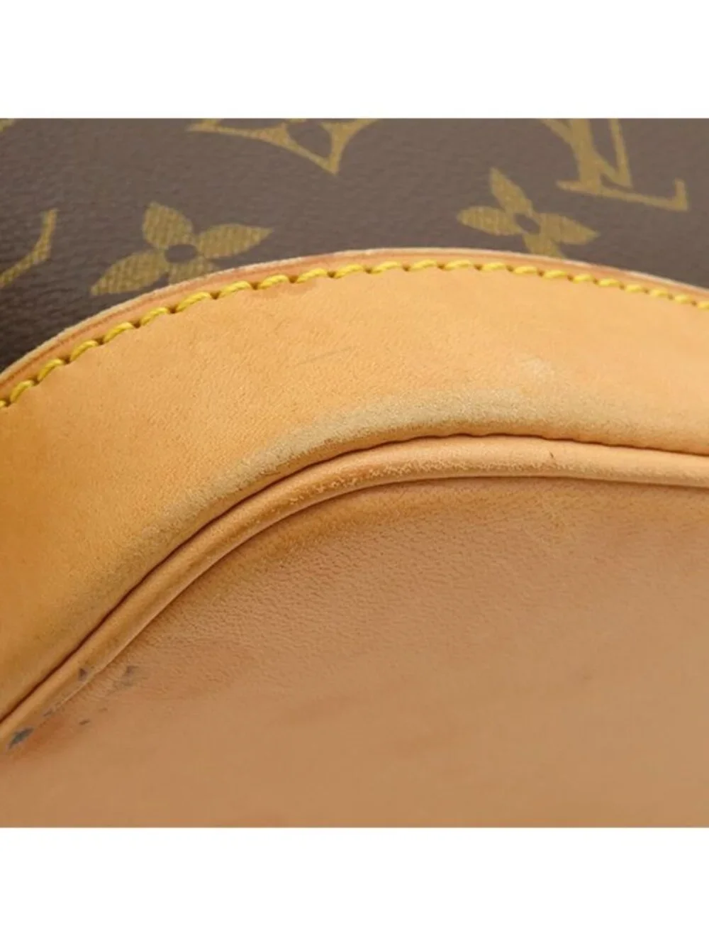 Louis Vuitton Handbag Alma PM Monogram Canvas Gold Brown Key Padlock Out of